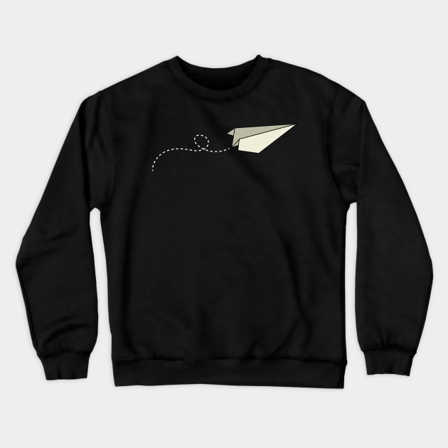 Paper Plane Crewneck Sweatshirt by BetterMe4BetterWe